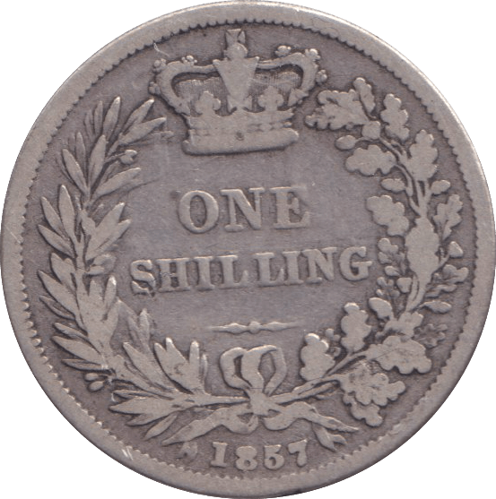 1857 SHILLING ( NF ) - SHILLING - Cambridgeshire Coins