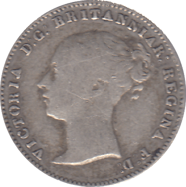 1857 THREEPENCE ( FINE ) - THREEPENCE - Cambridgeshire Coins