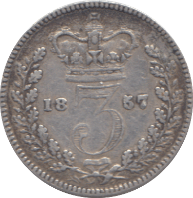 1857 THREEPENCE ( GF ) - THREEPENCE - Cambridgeshire Coins