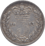 1857 THREEPENCE ( GF ) - THREEPENCE - Cambridgeshire Coins