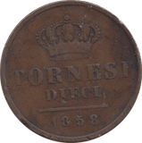 1858 10 TORNESI ITALY - WORLD COINS - Cambridgeshire Coins