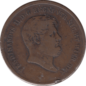 1858 10 TORNESI ITALY - WORLD COINS - Cambridgeshire Coins