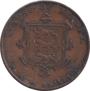 1858 1/13 PENNY JERSEY - WORLD COINS - Cambridgeshire Coins