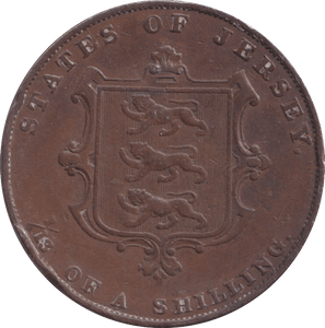 1858 1/13 SHILLING TOKEN JERSEY - OTHER TOKENS - Cambridgeshire Coins