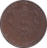 1858 1/13 SHILLING TOKEN JERSEY - OTHER TOKENS - Cambridgeshire Coins