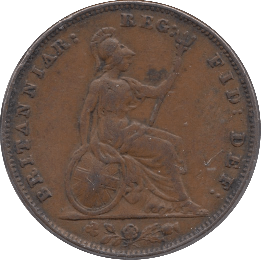 1858 FARTHING ( FINE ) - Farthing - Cambridgeshire Coins
