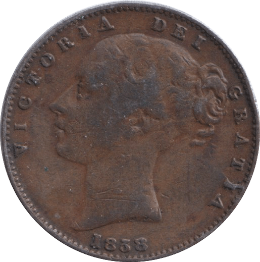 1858 FARTHING ( GF ) - FARTHING - Cambridgeshire Coins