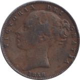 1858 FARTHING ( GF ) - FARTHING - Cambridgeshire Coins