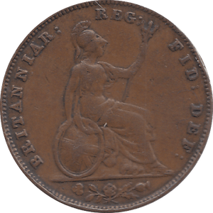 1858 FARTHING ( GVF ) - FARTHING - Cambridgeshire Coins