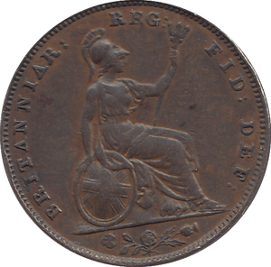 1858 FARTHING ( GVF ) - FARTHING - Cambridgeshire Coins
