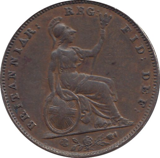 1858 FARTHING ( GVF ) - FARTHING - Cambridgeshire Coins