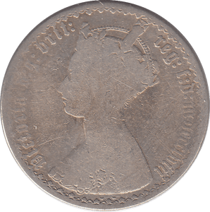 1858 FLORIN ( FAIR ) - FLORIN - Cambridgeshire Coins