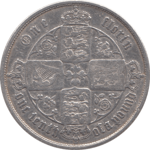 1858 FLORIN ( FINE ) - FLORIN - Cambridgeshire Coins