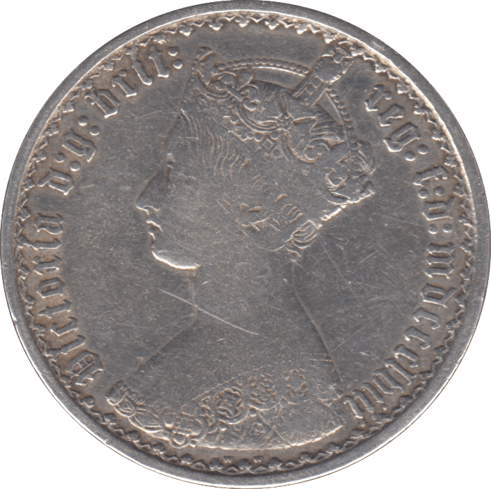 1858 FLORIN ( FINE ) - FLORIN - Cambridgeshire Coins