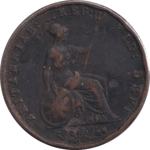 1858 HALFPENNY ( FINE ) - WORLD COINS - Cambridgeshire Coins