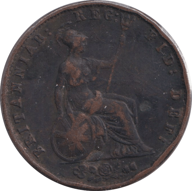 1858 HALFPENNY ( FINE ) - WORLD COINS - Cambridgeshire Coins