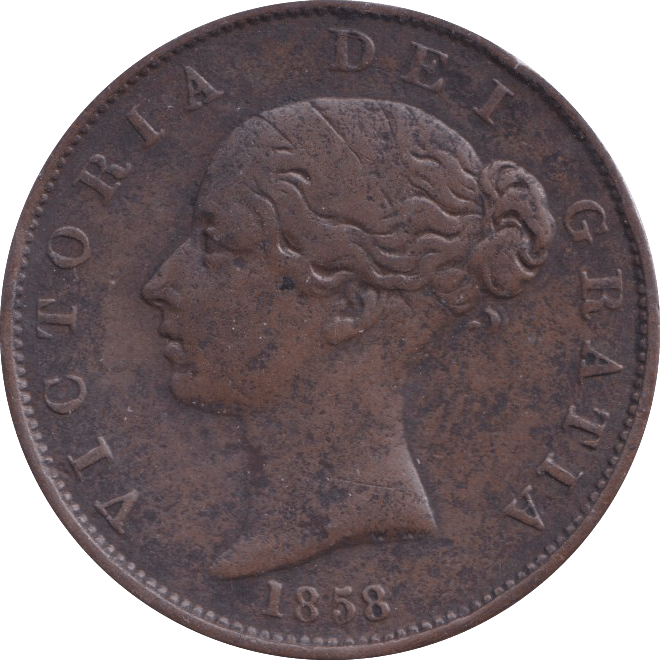 1858 HALFPENNY ( GF ) - HALFPENNY - Cambridgeshire Coins