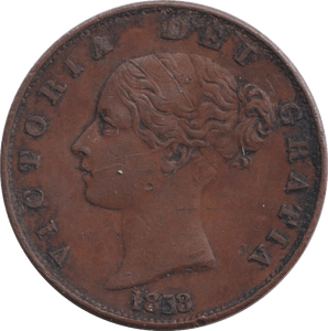 1858 HALFPENNY ( GF ) - HALFPENNY - Cambridgeshire Coins