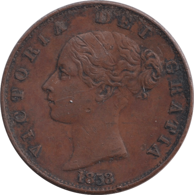 1858 HALFPENNY ( GF ) - HALFPENNY - Cambridgeshire Coins
