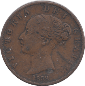1858 HALFPENNY ( GF ) - HALFPENNY - Cambridgeshire Coins