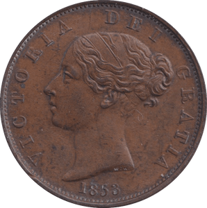 1858 HALFPENNY ( GVF ) - HALFPENNY - Cambridgeshire Coins