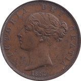 1858 HALFPENNY ( GVF ) - HALFPENNY - Cambridgeshire Coins