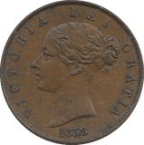 1858 HALFPENNY ( UNC ) - HALFPENNY - Cambridgeshire Coins