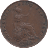 1858 HALFPENNY ( VF ) - HALFPENNY - Cambridgeshire Coins