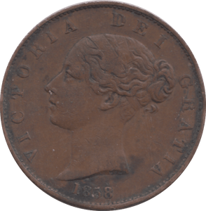 1858 HALFPENNY ( VF ) - HALFPENNY - Cambridgeshire Coins