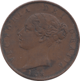 1858 HALFPENNY ( VF ) - HALFPENNY - Cambridgeshire Coins