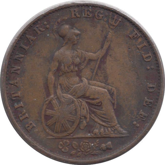 1858 HALFPENNY ( VF ) - Halfpenny - Cambridgeshire Coins