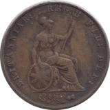 1858 HALFPENNY ( VF ) - Halfpenny - Cambridgeshire Coins