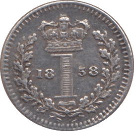 1858 MAUNDY ONE PENNY ( EF ) - MAUNDY ONE PENNY - Cambridgeshire Coins