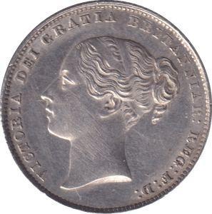 1858 ONE SHILLING ( AUNC ) - SHILLING - Cambridgeshire Coins