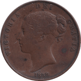 1858 PENNY ( AUNC ) - PENNY - Cambridgeshire Coins