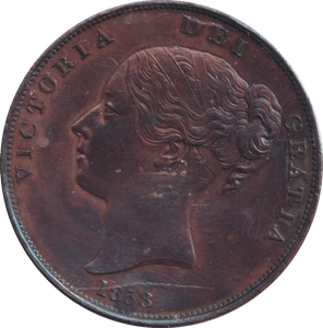 1858 PENNY ( AUNC ) - PENNY - Cambridgeshire Coins
