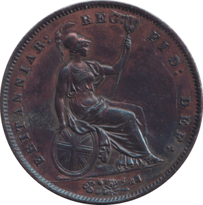 1858 PENNY ( AUNC ) - PENNY - Cambridgeshire Coins