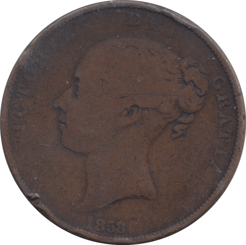 1858 PENNY BRITANNIA ( NF ) - PENNY - Cambridgeshire Coins