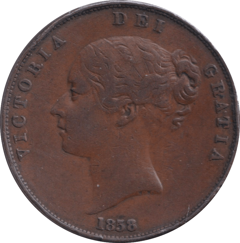1858 PENNY ( EF ) - PENNY - Cambridgeshire Coins