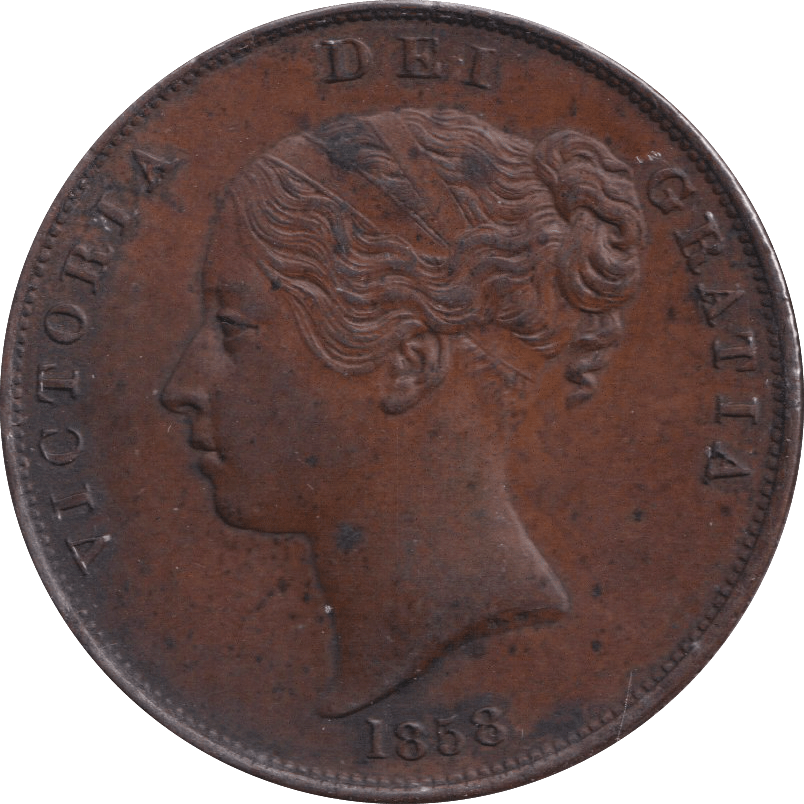 1858 PENNY ( EF ) - PENNY - Cambridgeshire Coins