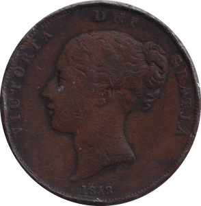 1858 PENNY ( FINE ) - PENNY - Cambridgeshire Coins