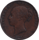 1858 PENNY ( FINE ) - PENNY - Cambridgeshire Coins