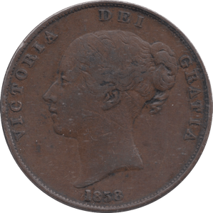 1858 PENNY ( GF ) - PENNY - Cambridgeshire Coins