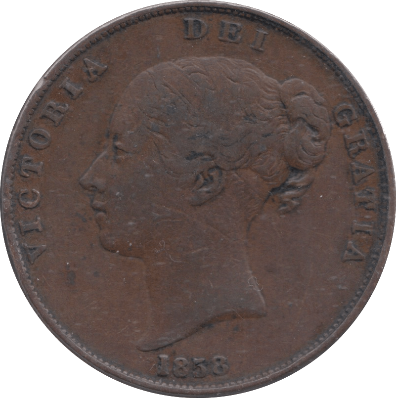 1858 PENNY ( GF ) - PENNY - Cambridgeshire Coins