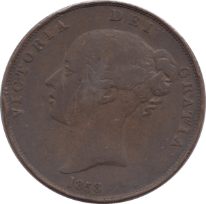1858 PENNY ( GF ) - PENNY - Cambridgeshire Coins