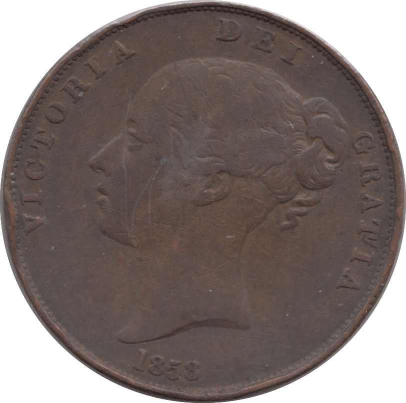 1858 PENNY ( GF ) - PENNY - Cambridgeshire Coins