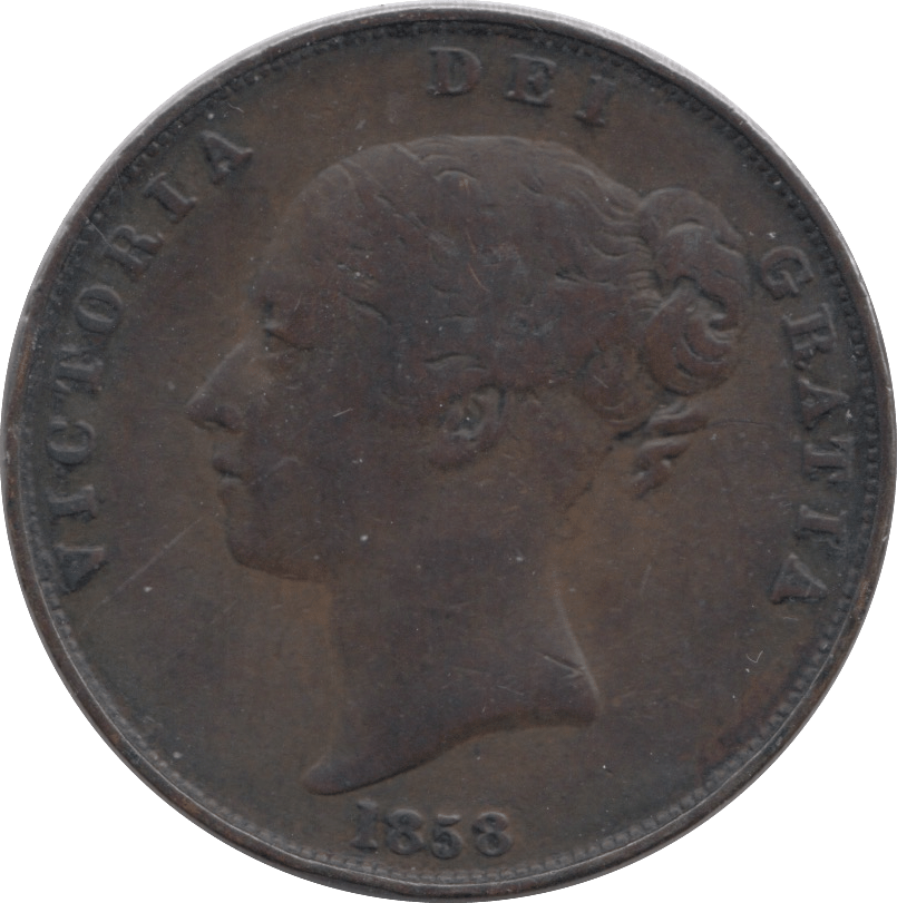 1858 PENNY ( GF ) - Penny - Cambridgeshire Coins