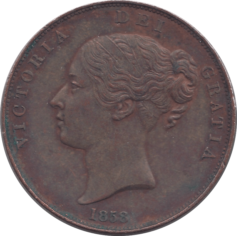 1858 PENNY ( GVF ) - PENNY - Cambridgeshire Coins
