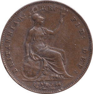 1858 PENNY ( GVF ) - PENNY - Cambridgeshire Coins