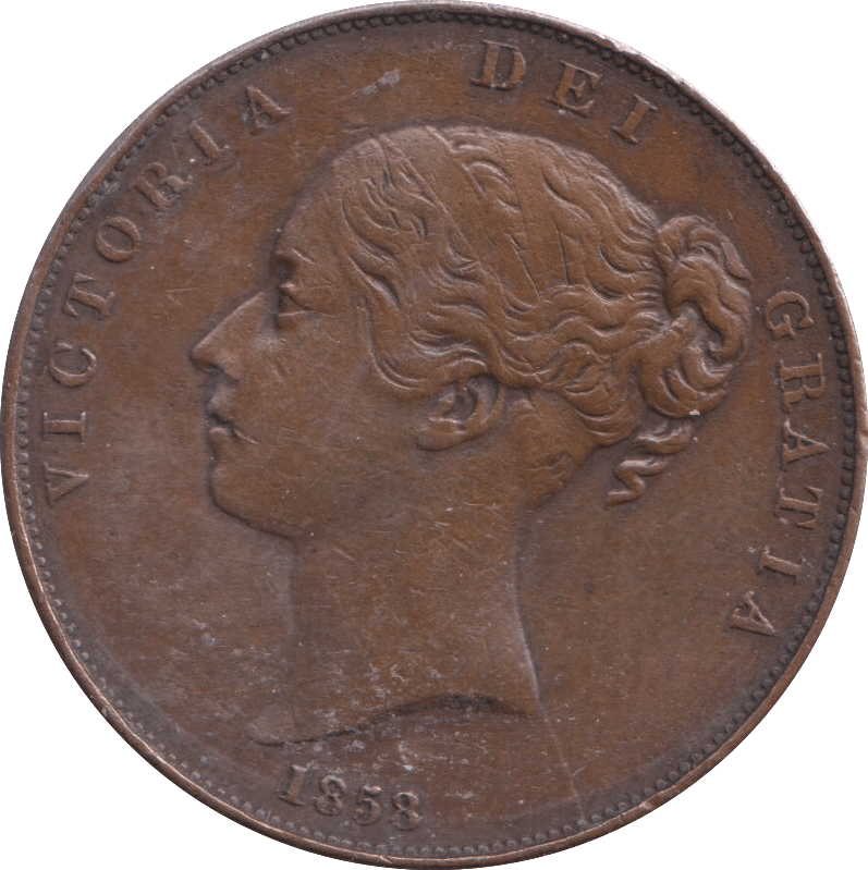 1858 PENNY ( GVF ) - PENNY - Cambridgeshire Coins